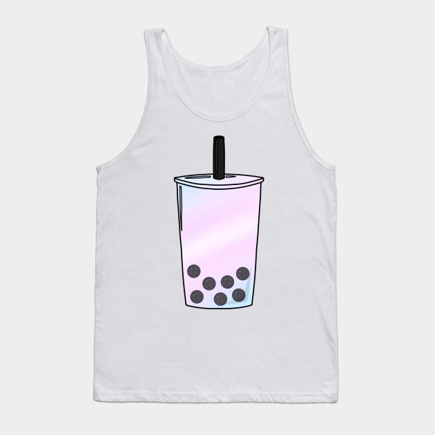 Pastel Transgender Pride Boba Tank Top by ceolsonart